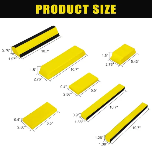 Miniatura 2 de Bloques de Lijado para Cuerpo de Auto, bloque de lijado para cuerpo de auto, Juego de Bloque de Lijado a Mano 7 piezas, Bloques de Lijado