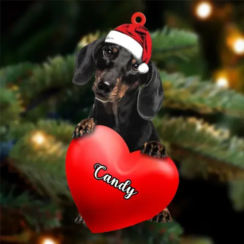Miniatura 33 de Adornos de Navidad personalizados para perros, nombre personalizado, adorno de Malamute de Alaska, adornos acrílicos, regalos de Navidad, amantes