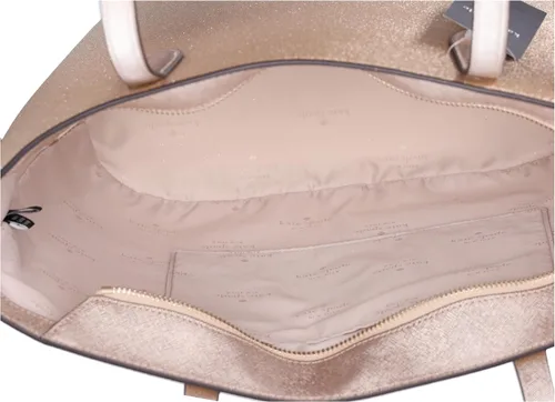 Miniatura 4 de Kate Spade Glimmer - Bolso de hombro con cremallera superior grande con purpurina