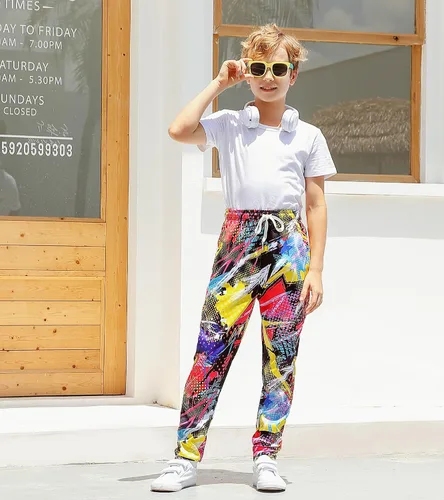 Miniatura 2 de uideazone 6-13T - Pantalones deportivos divertidos con gráficos en 3D para niños, pantalones deportivos para deporte, gimnasio, casual