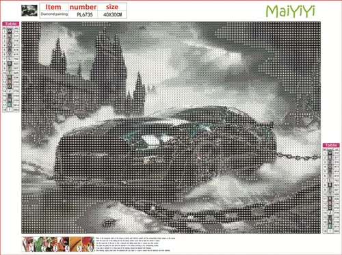 Miniatura 2 de MaiYiYi - Kit de pintura de diamantes de carreras del infierno, taladro redondo completo 5D, pintura de diamantes para automóvil deportivo, pintura