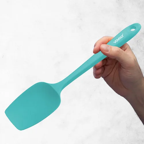 Miniatura 6 de Juego de espátulas de silicona, espátula de cuchara de goma resistente al calor, espátula antiadherente con diseño sin costuras de una pieza, Verde