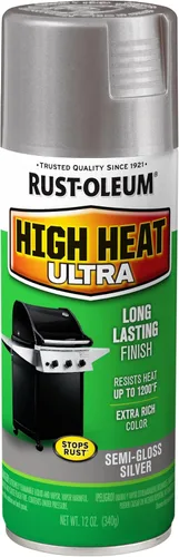 Miniatura 9 de Rust-Oleum 241169 - Pintura en aerosol de ultra alta temperatura, 12 oz, color negro