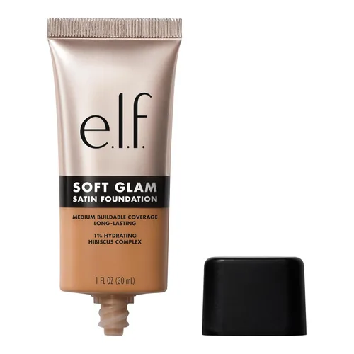 Miniatura 11 de e.l.f. Base de Maquillaje Soft Glam, Cobertura Media, Base de Larga Duración y Modulable para un Acabado Suave y Satinado, Vegana y Libre de 55
