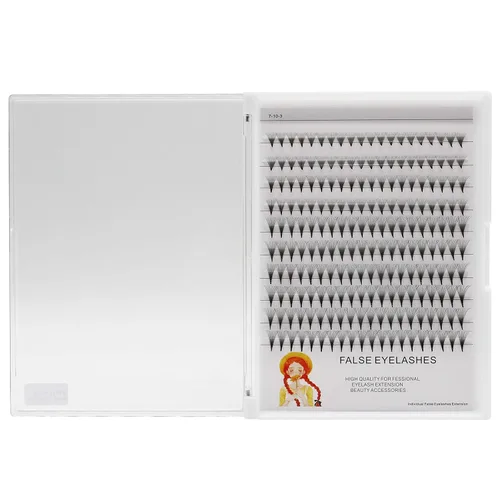 Miniatura 6 de Extensiones de pestañas postizas preamde 14D, rizado D, mezcla de 8-10-0.472-0.551 in/10-12-0.551-0.630 in/12-0.551-0.630 in/12-0.551-0.630 in
