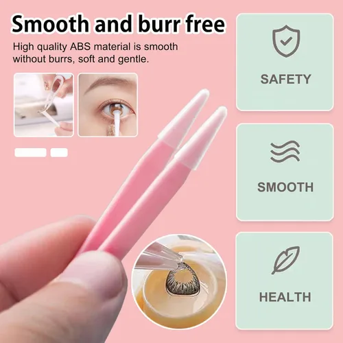 Miniatura 7 de Herramienta de inserción y extracción de lentes de contacto suave, pinzas con punta suave, juego de estuche de herramientas portátil para lentes