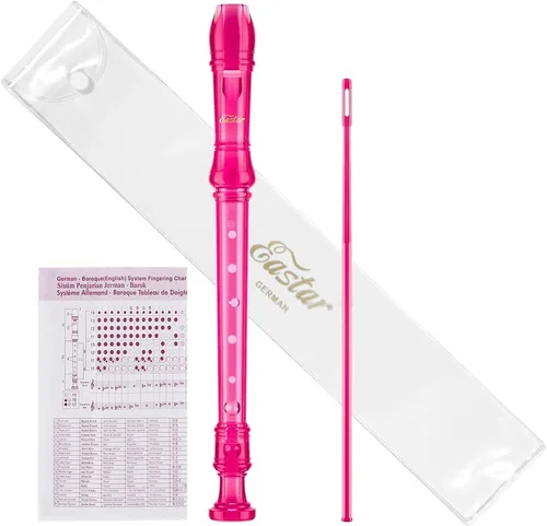 Miniatura 12 de Eastar Grabadora soprano para principiantes y niños, estilo barroco, grabador de llaves C, instrumento ABS clásico de 3 piezas con kit de limpieza