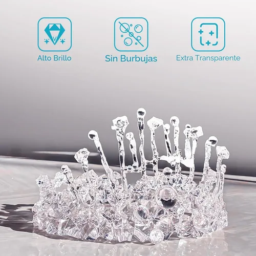 Miniatura 2 de Kit de Resina UV 1000g a Granel Sin Olor Resina de Epoxi UV Transparente Mejorada Resina de Curación Rápida y Dura Kit para Hacer Joyas Manualidades