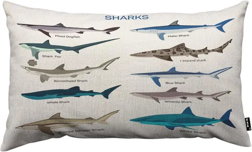 Miniatura 16 de TKS MITLAN Funda de Almohada de Pulpo 12x20 pulgadas Animal Marino Tentáculo Monstruo Marino Submarino Calamar Almohadas Decorativas Cojines