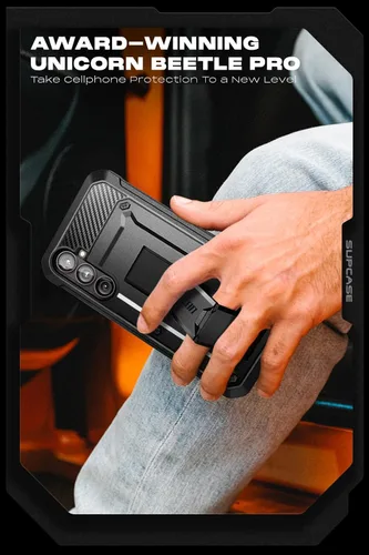 Miniatura 7 de SUPCASE Funda para Samsung Galaxy S23 FE con soporte y clip para cinturón, [Unicorn Beetle Pro] [Protector de pantalla integrado]