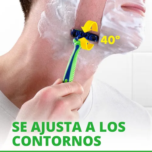 Miniatura 7 de Gillette Sensor3 Sensitive - Maquinilla de afeitar desechable para hombre, 4 maquinillas de afeitar