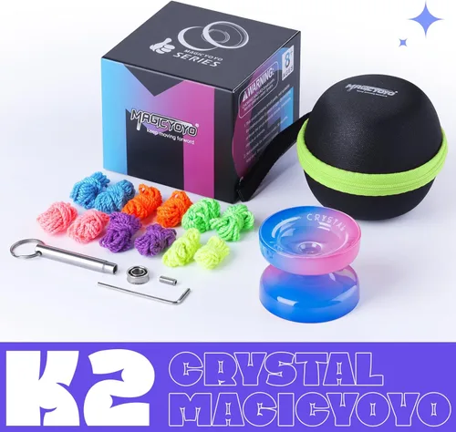 Miniatura 9 de Magicyoyo K2 - Yoyo de cristal para niños principiantes, Yoyo sensible con rodamiento no sensible para reemplazo, Yo-yo de plástico profesional