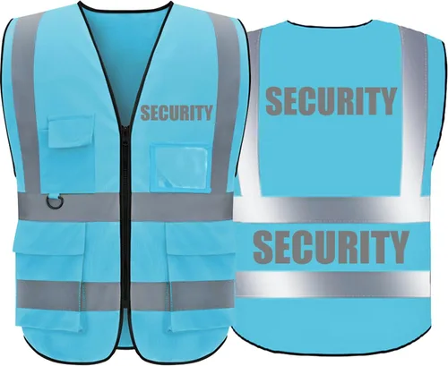 Miniatura 24 de BeautyWill Chalecos de seguridad de alta visibilidad clase 2 con certificación ANSI Chaleco de trabajo de seguridad con cremallera frontal