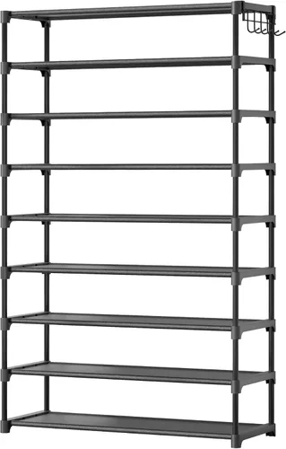 Miniatura 12 de Kitsure Zapatero – Organizador de zapatos de 2 niveles, zapatero para armario, entrada, dormitorio, estante de almacenamiento de fácil montaje