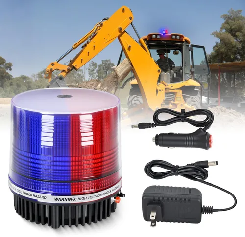 Miniatura 13 de Nilight 18 Luces Estroboscópicas LED Ámbar Blanco Inalámbricas Giratorias de Emergencia y Seguridad Luz Baliza Intermitente con Base de Montaje