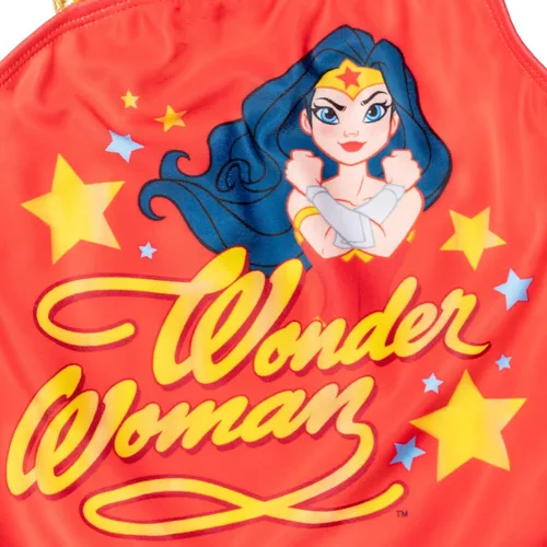 Miniatura 3 de DC Comics Traje de baño de una pieza de Batgirl de la Liga de la Justicia Mujer Maravilla para niñas pequeñas a niños grandes