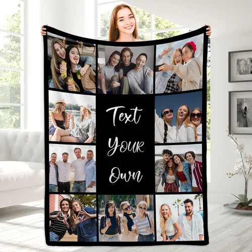 Miniatura 30 de Magimagine - Manta personalizada para papá con foto, mantas personalizadas con foto para papá de parte de su hija o hijo, regalos de cumpleaños