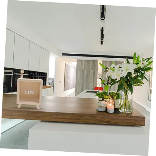 Miniatura 9 de Ipetboom Alcancía para niños, alcancía transparente para niños, tarro de ahorro, caja de dinero, decoración del hogar, tarro cuadrado para dinero