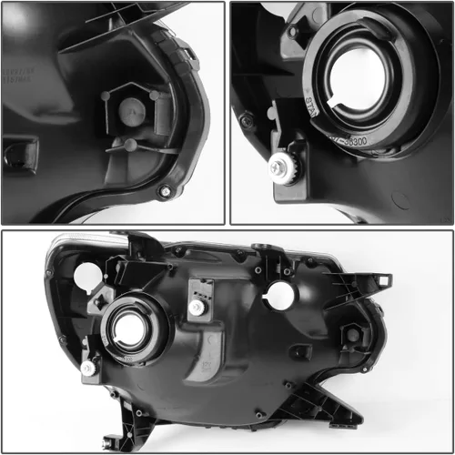 Miniatura 4 de DNA MOTORING Lámpara de faro lateral del conductor del estilo de fábrica compatible con 12-15 TOYOTA TACOMA, TO2502213, OEM-HL-0040-L