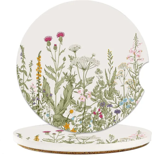 Miniatura 9 de Posavasos para Portavasos de Coche con Mandala Bohemio, Paquete de 2 Posavasos para Coche, Accesorios Interiores Estéticos para Hombres y Mujeres