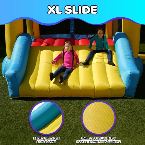 Miniatura 4 de Sportspower My 1st Jump N Play - Casa inflable con tobogán, resistente, certificado ASTM, gorila grande para interiores y exteriores para niños