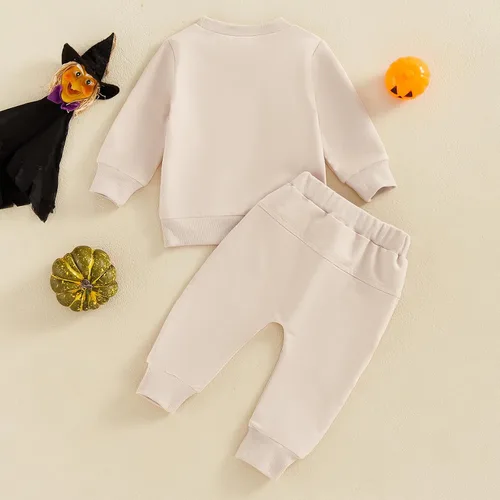 Miniatura 36 de BemeyourBBs Conjunto divertido de sudadera y pantalones de manga larga con letras divertidas para bebé niño y niño