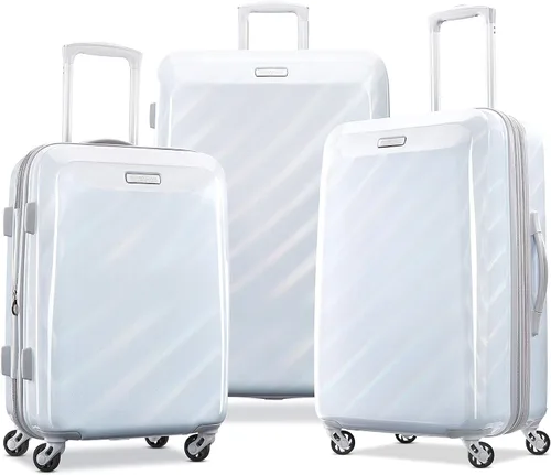 Miniatura 7 de AMERICAN TOURISTER Moonlight Hardside - Equipaje expandible con ruedas giratorias, Blanco iridiscente), 92506-8437