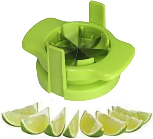 Cortador de frutas, cortador de limón, multiusos, de acero inoxidable, naranja, cortador de frutas, accesorios de cocina (color aleatorio)
