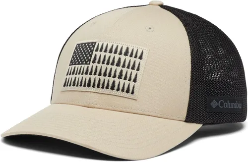 Miniatura 919 de Columbia - Gorra de malla con bandera con árboles unisex para adultos, corona alta