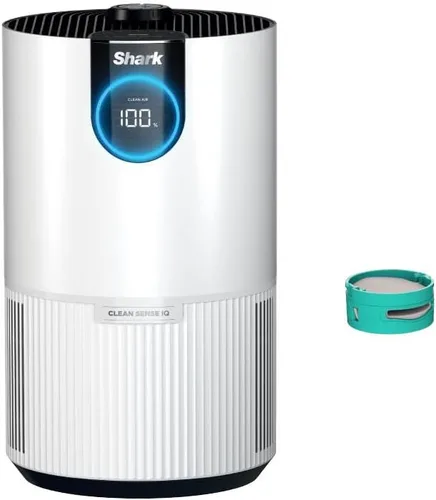 Purificador de aire Shark HP132 Clean Sense con tecnología neutralizadora de olores, filtro HEPA, 500 pies cuadrados, habitación pequeña,