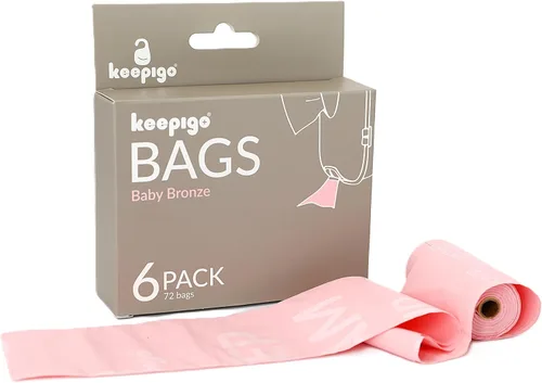 Miniatura 5 de Bolsas de pañales desechables compostables 6 rollos, 72 bolsas a prueba de fugas, XL biodegradables Bolsas de basura ecológicas para el hogar