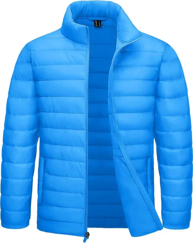 Miniatura 11 de TACVASEN Chaqueta Puffer Ligera para Hombre Chaquetas Acolchadas de Invierno Puffy Abrigadas Resistentes al Agua Resistentes al Viento Abrigos