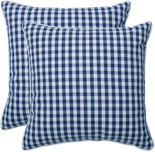 Miniatura 26 de Pillow Perfect Almohadas lumbares mate Anderson para exteriores/interiores, 11.5 x 18.5 pulgadas, color negro, paquete de 2