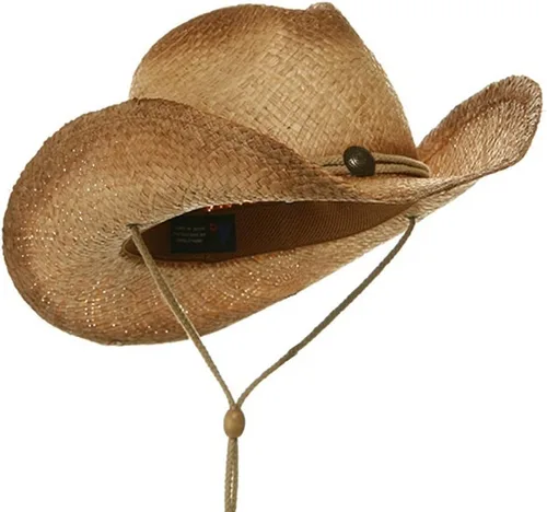 Miniatura 5 de Gorra de vaquero de paja MG Tea Stained, talla única , Natural