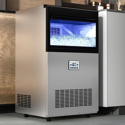Miniatura 11 de YITAHOME Máquina para hacer hielo de 100 libras, máquina de hielo comercial bajo encimera, certificado ETL y DOE, grandes máquinas de hielo