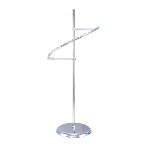 SSWBasics Elegante estante de ropa espiral cromado - 29 bolas de ropa al por menor soporte de exhibición - 63 "H - Boutique ropa y accesorios de