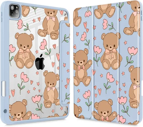 Miniatura 23 de May Chen Funda para iPad Pro de 11 pulgadas M2 de 4ª generación 2022, iPad Pro 11 de 3ª/2ª/1ª generación, Funda con cubierta trasera transparente a