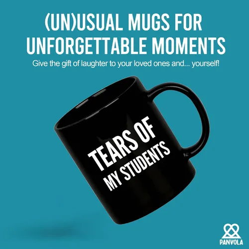 Miniatura 2 de Taza de café de cerámica con diseño de lágrimas de mis estudiantes, regalo de graduación para profesor instructor de física, química, cálculo, Negro