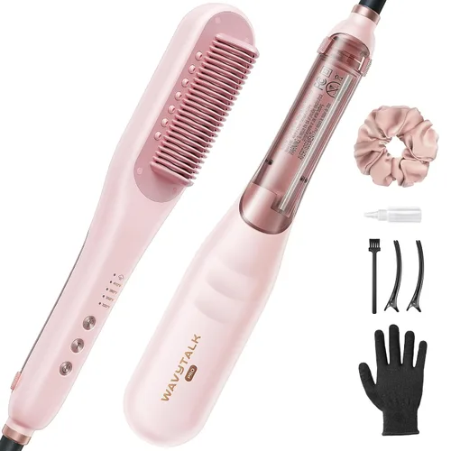 Miniatura 11 de Wavytalk Cepillo Alisador de Cabello Pro Steam, Steamline Pro 3 en 1 Cepillo Alisador, el Vapor Reduce el Daño, Nutre el Cabello y Acelera el Alisado