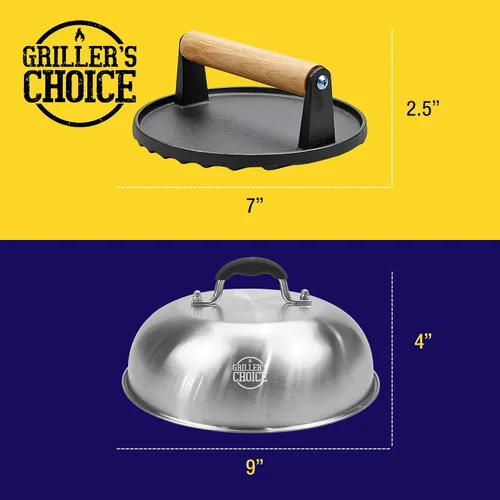 Miniatura 6 de Grillers Choice Cubierta de cúpula de prensa y plancha - Parent (Circular)