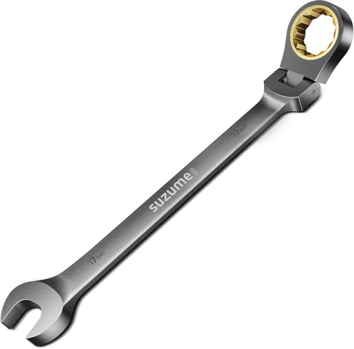 Miniatura 9 de SUZUME Juego de llaves de trinquete métricas y SAE de cabeza flexible de 24 piezas, 72 dientes Cr-V, juego de llaves de trinquete de acero Cr-V