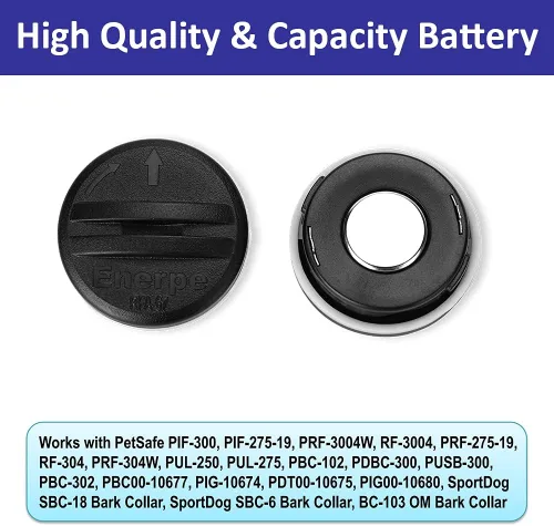 Miniatura 2 de RFA-67 RFA-67D-11 - Batería de repuesto de 6 V de larga duración y alta capacidad, compatible con collares electrónicos PetSafe, paquete de 4
