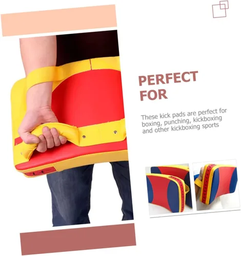 Miniatura 7 de Toddmomy Kickboxing Taekwondo Kick Protector de cuero Protector de zócalo de boxeo de boxeo de pared Kick Pad Kicking Strike Shield Pad Protector