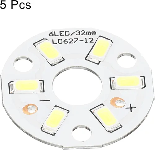 Miniatura 3 de MECCANIXITY COB - Bombilla de chip de luz LED 3W 120lm 6000-6500K 1.260 in 9-11VDC bombilla de ahorro de energía para foco, reemplazo de reflector