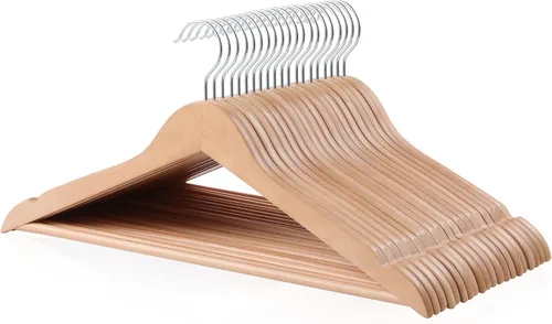 Miniatura 7 de Amazon Basics Perchas de madera para trajes, paquete de 30, color negro