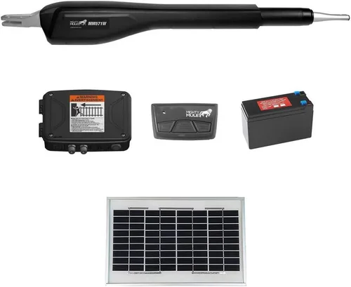 Miniatura 9 de Mighty Mule MM571W Paquete solar – Abridor de puerta inteligente resistente (panel solar de 20 W)