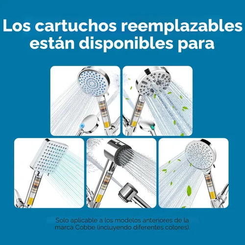 Miniatura 9 de Cobbe - Paquete de 2 filtros de repuesto para regadera de mano, filtros suavizante de agua para agua dura, eliminan el cloro, reducen la picazón