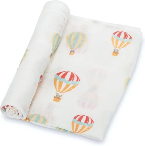 Miniatura 16 de LollyBanks Manta de bebé para niños y niñas, mantas de arrullo de muselina de algodón 100% para recién nacidos, 47 x 47 pulgadas, manta de recepción