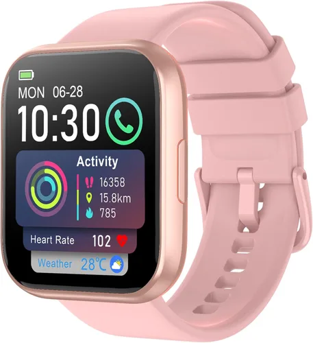 Reloj inteligente para hombres y mujeres, rastreador de fitness HD de 1.85 pulgadas con llamadas Bluetooth, más de 120 modos deportivos, reloj de