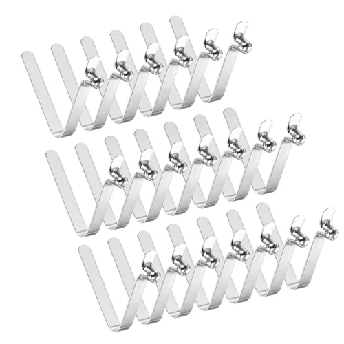 Miniatura 17 de PATIKIL Pinzas de remo de kayak de 0.220 x 0.157 in, paquete de 20 clips de acero en forma de V de un solo pasador, clips de resorte, tubo